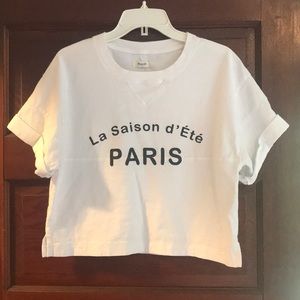 Madewell Boxy Crop Top Tee